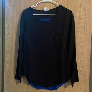 BP black and blue long sleeve top